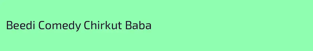 Beedi Comedy Chirkut Baba